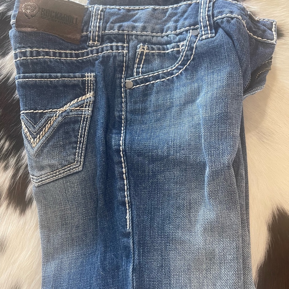 Boys Size 10 Rock & Roll Blue Denim Jeans